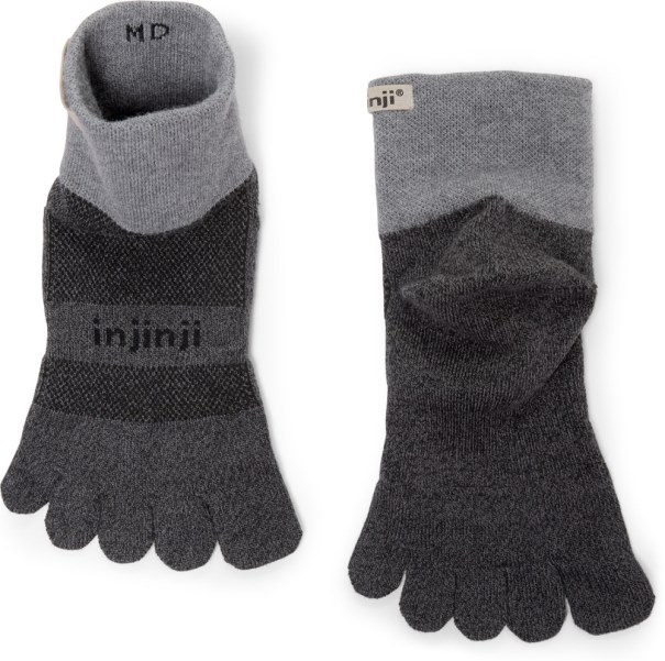 Rei Co-op Injinji Trail Midweight Mini-crew Strumpor Granit