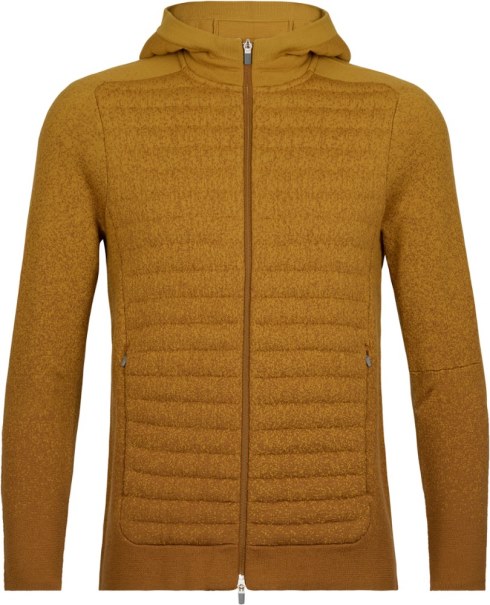 Kryddnejlika Isbrytare Zoneknit Isolerad Långärmad Luvtröja I Fleece Herr Rei Co-op