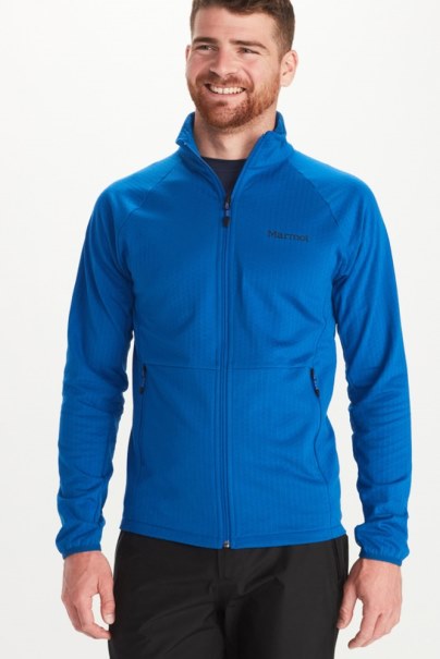 Murmeldjur Leconte Fleecejacka Herr Mörk Azurblå Rei Co-op