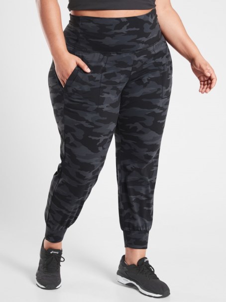 Svart Camo Atleta Salutation Joggingbyxor Dam Plus Storlekar Rei Co-op
