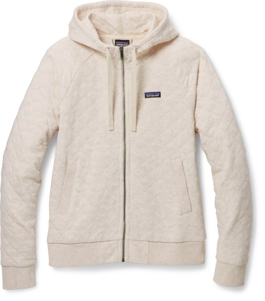 Patagonia Ekologisk Bomull Quilt Hoodie Kvinnor Vit Rei Co-op