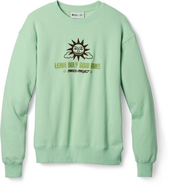 Parks Project Leave Only Good Vibes Crew Sweatshirt Kvinnor Grön Rei Co-op