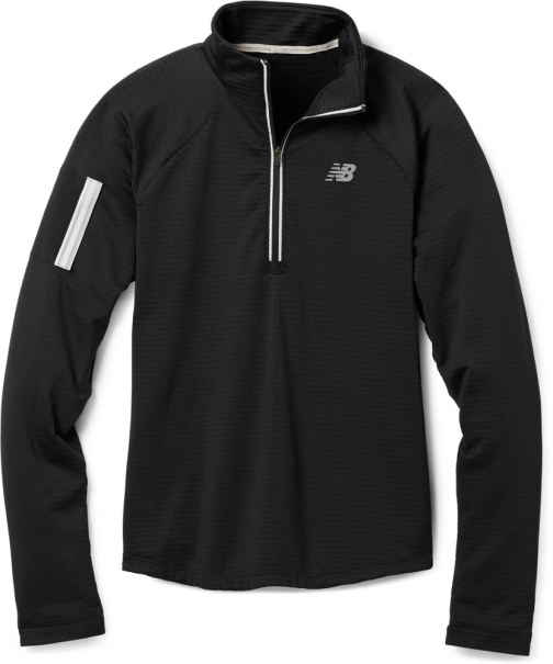 New Balance Nb Värmegaller Med Halv Dragkedja Dam Rei Co-op Svart