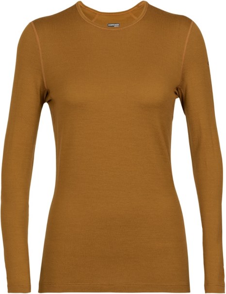 Icebreaker 260 Tech Långärmad Crewe Baslager Topp Kvinnor Kryddnejlika Rei Co-op