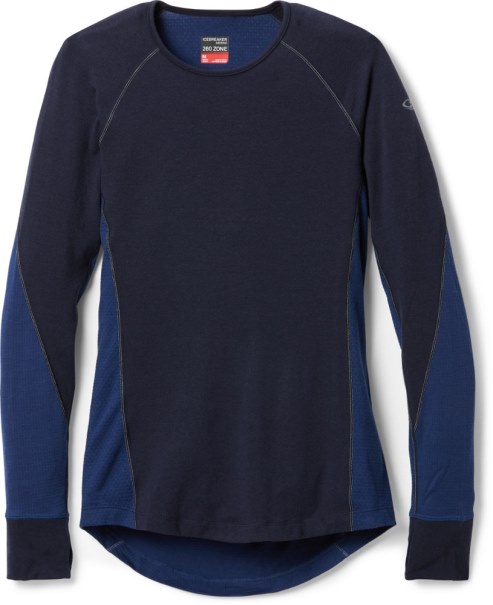 Icebreaker 260 Zone Crew Baslager Topp Kvinnor Rei Co-op Navy