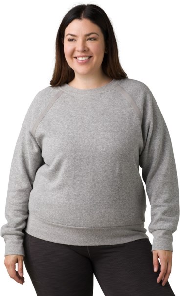Prana Cozy Up Sweatshirt Kvinnor Plus Storlekar Grå Rei Co-op