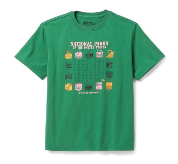 Parker Projekt Piktogram Nationalparker T-shirt Kid Grön Rei Co-op